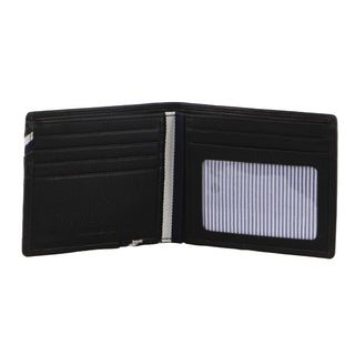 BI-Fold Wallet Black / Leather GAP 18 BLK GAP Men's Leather Slimline Bi-Fold Wallet in Black