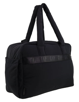 Overnight Bag Black / Nylon GAP 85 BLACK GAP Nylon Modern Overnighter Tote Bag in Black