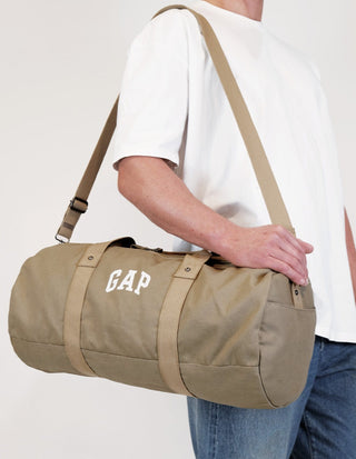 Duffle Bag Khaki / Canvas GAP 26 KHAKI GAP Unisex Canvas Overnighter/Barrell Bag in Khaki