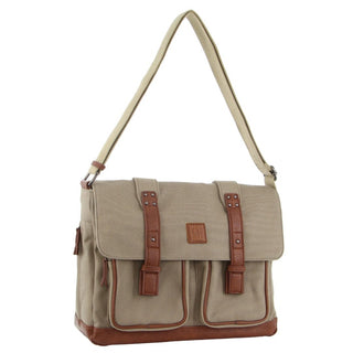 Messenger Bag Khaki / Canvas GAP 23 KHAKI GAP Unisex Canvas Satchel in Khaki