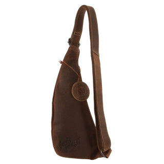 Sling Bag Cognac / Leather JACK 16 COGN Jack's Inn Vengeance Brown Leather Sling Bag in Cognac