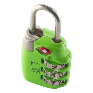 Travel Accessories Green LC TSA23 GREEN Lewis N. Clark TSA Combination Lock in Green