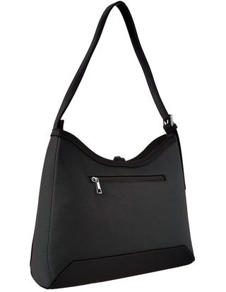 Tote Bag Black / Vegan Leather PV 4065 BLACK Milleni Everyday Tote Bag in Black