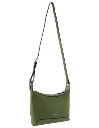 Crossbody Bag Green / Vegan Leather PV 4063 GRN Milleni Fashion Crossbody Bag in Green