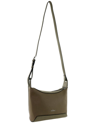 Crossbody Bag Mocha / Vegan Leather PV 4063 MOCHA Milleni Fashion Crossbody Bag in Mocha
