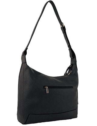 Tote/Hobo Bag Black / Vegan Leather PV 4068 BLACK Milleni Fashion Hobo Bag in Black