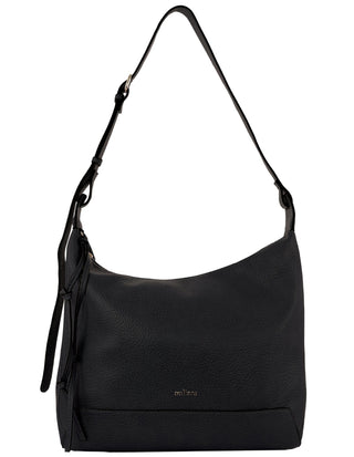 Tote/Hobo Bag Black / Vegan Leather PV 4068 BLACK Milleni Fashion Hobo Bag in Black