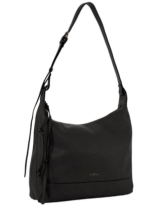 Tote/Hobo Bag Black / Vegan Leather PV 4068 BLACK Milleni Fashion Hobo Bag in Black