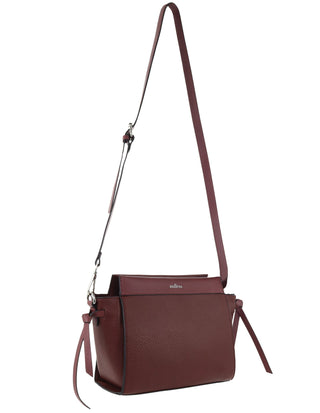 Crossbody Bag Wine / Vegan Leather PV 4064 WINE Milleni Fashion Metro Crossbody Bag in Wine