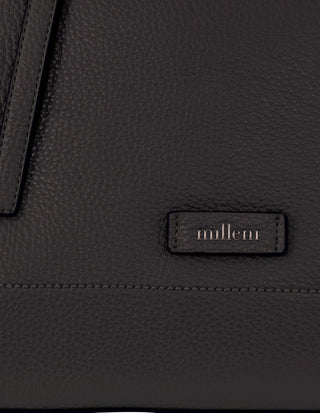 Shoulder Bag Black / Vegan Leather PV 4062 BLACK Milleni Fashion Tote Bag in Black