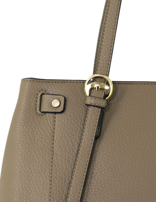 Shoulder Bag Mocha / Vegan Leather PV 4062 MOCHA Milleni Fashion Tote Bag in Mocha