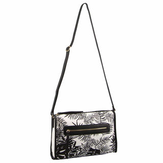 Crossbody bag Black / Vegan Leather FB 2576 BLK Milleni Floral Cross-Body Bag in Black