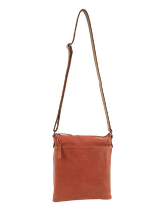 Crossbody Bag Cognac / Leather NL 4158 COGN Milleni Genuine Leather Bag in Cognac