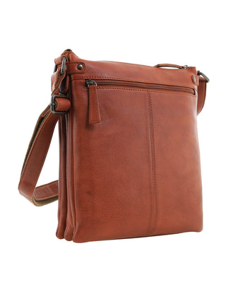 Crossbody Bag Cognac / Leather NL 4158 COGN Milleni Genuine Leather Bag in Cognac