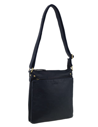 Crossbody Bag Navy / Leather NL 4158 NVY Milleni Genuine Leather Bag in Navy