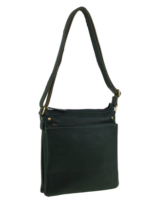 Crossbody Bag Olive Green / Leather NL 4158 OLIVE GREEN Milleni Genuine Leather Bag in Olive Green