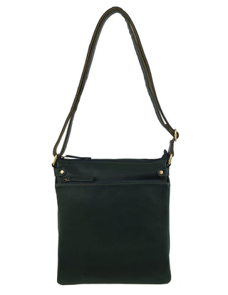 Crossbody Bag Olive Green / Leather NL 4158 OLIVE GREEN Milleni Genuine Leather Bag in Olive Green