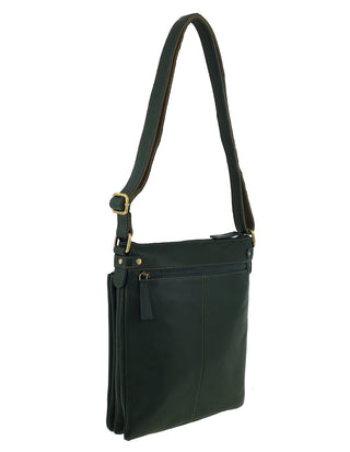 Crossbody Bag Olive Green / Leather NL 4158 OLIVE GREEN Milleni Genuine Leather Bag in Olive Green