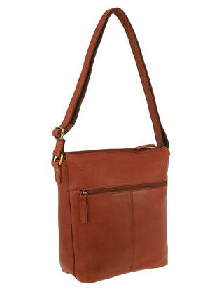 Crossbody Bag Cognac / Leather NL 4157 COGN Milleni Genuine Leather Crossbody Bag in Cognac
