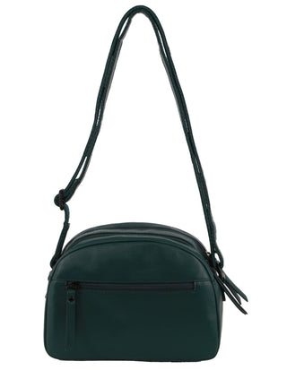 Crossbody bag Zirkon / Leather NL 3869 ZIRKON Milleni Genuine Leather Ladies Multi-Zip Crossbody Bag in Zirkon