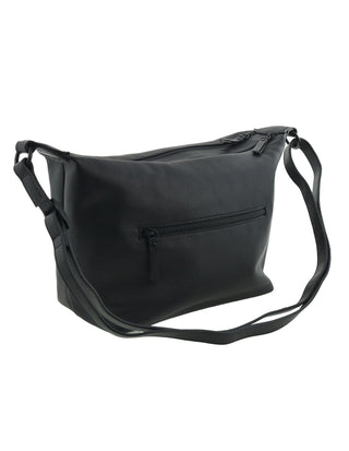 Crossbody Bag Black / Leather NL 3996 BLK Milleni Genuine Leather Stylish Ladies Crossbody Bag in Black