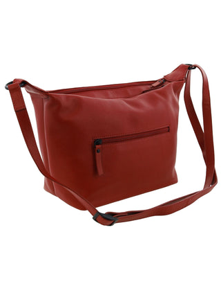 Crossbody Bag Red / Leather NL 3996 RED Milleni Genuine Leather Stylish Ladies Crossbody Bag in Red