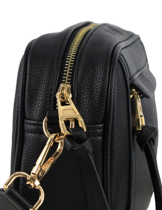 Crossbody bag Black / Vegan Leather PV 3928 BLK Milleni Ladies Fashion Crossbody Bag in Black