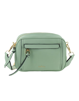 Crossbody bag Sage / Vegan Leather PV 3928 SAGE Milleni Ladies Fashion Crossbody Bag in Sage