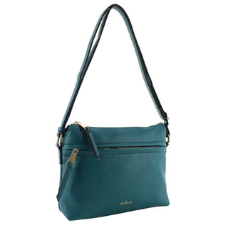 Crossbody bag Green / Vegan Leather PV 3933 GRN Milleni Ladies Fashion Crossbody Bag with Internal Pocket in Green