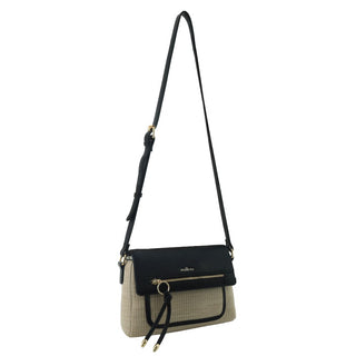 Crossbody bag Beige / Vegan Leather PV 3926 BEI Milleni Ladies Fashion Flap-Over Crossbody Bag in Beige