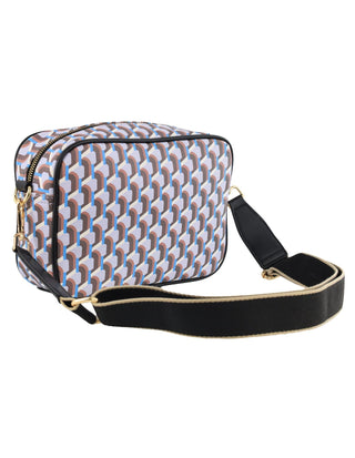 Crossbody Bag Lilac / Vegan Leather NC 3936 LILAC Milleni Ladies Fashion Geometric Crossbody Bag in Lilac