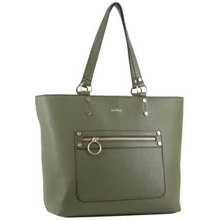 Handbag/Tote Bag Green / Vegan Leather PV 3529 GRN Milleni Ladies Fashion Tote Handbag in Green