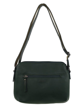 Crossbody Bag Olive Green / Leather NL 10768 OLIVE GREEN Milleni Ladies Genuine Leather Crossbody Bag in Olive Green
