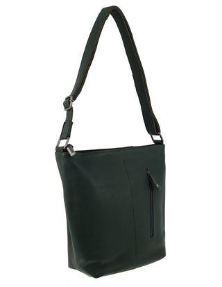Crossbody Bag Olive Navy / Leather NL 9801 OLIVE GRN Milleni Ladies Genuine Leather Crossbody Bag in Olive Green