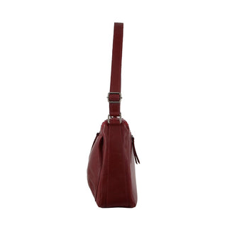 Crossbody Bag Red / Leather NL 9426 RED Milleni Ladies Genuine Leather Crossbody Bag in Red