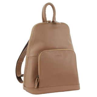 Backpack Burro / Leather NL 10767 BURRO Milleni Ladies Leather Twin Zip Backpack in Burro