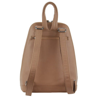 Backpack Burro / Leather NL 10767 BURRO Milleni Ladies Leather Twin Zip Backpack in Burro