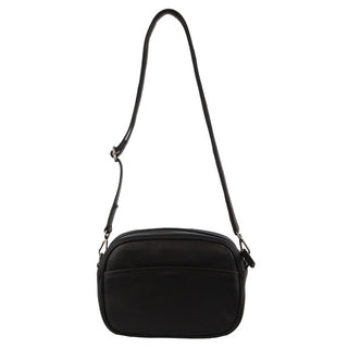 Crossbody Bag Black / Leather NL 3737 BLK Milleni Ladies Nappa Leather Cross-Body Bag/Clutch in Black