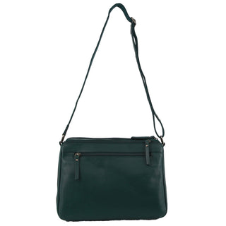 Crossbody Bag Zirkon / Leather NL 9426 ZIRK Milleni Ladies Nappa Leather Cross-Body Bag in Zirkon