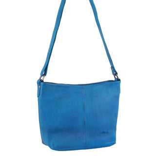 Crossbody Bag Aqua / Leather NL 2789 AQUA Milleni Ladies Nappa Leather Crossbody Bag in Aqua