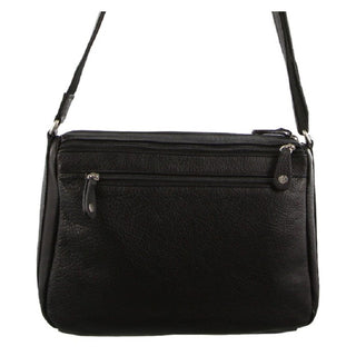 Crossbody Bag Black / Leather NL 9426 BLK Milleni Ladies Nappa Leather Crossbody Bag in Black