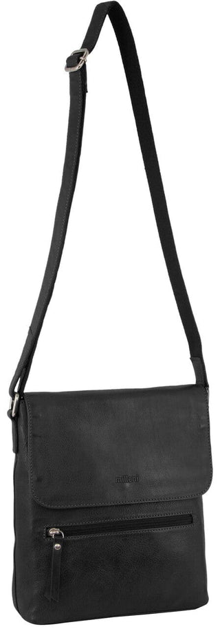 Crossbody Bag Black / Leather NL 9470 BLK Milleni Ladies Nappa Leather Crossbody Bag in Black