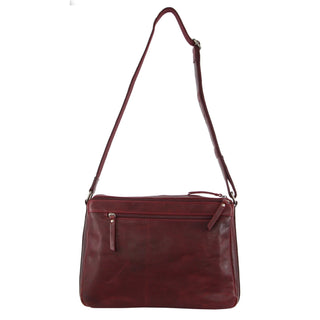 Crossbody Bag Cherry / Leather NL 9426 CHERRY Milleni Ladies Nappa Leather Crossbody  Bag in Cherry