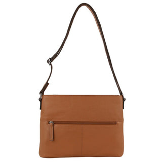 Crossbody Bag Cognac / Leather NL 3735 COGN Milleni Ladies Nappa Leather Crossbody Bag in Cognac