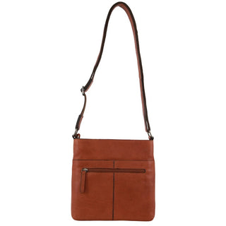 Crossbody Bag Cognac / Leather NL 3739 COGN Milleni Ladies Nappa Leather Crossbody Bag in Cognac