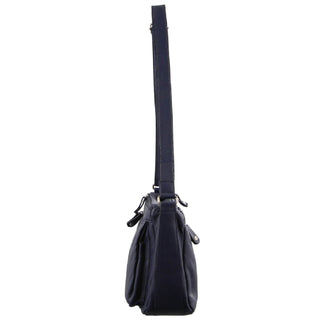 Crossbody Bag Navy / Leather NL 9426 NAVY Milleni Ladies Nappa Leather Crossbody Bag in Navy