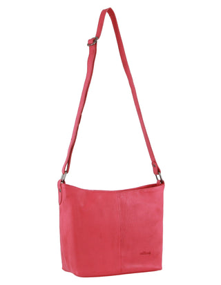Crossbody Bag Pink / Leather NL 2789 PNK Milleni Ladies Nappa Leather Crossbody Bag in Pink