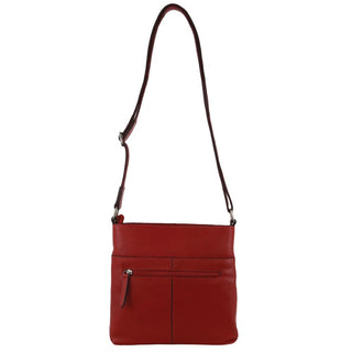 Crossbody Bag Red / Leather NL 3739 RED Milleni Ladies Nappa Leather Crossbody Bag in Red