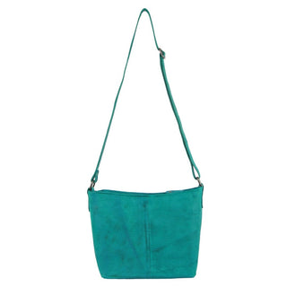 Crossbody Bag Turquoise / Leather NL 2789 TURQ Milleni Ladies Nappa Leather Crossbody Bag in Turquoise