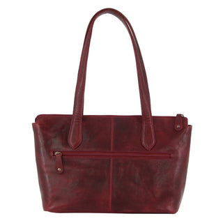 Shoulder Bag Cherry / Leather NL 3547 CHERRY Milleni Ladies Nappa Leather Shoulder Bag in Cherry